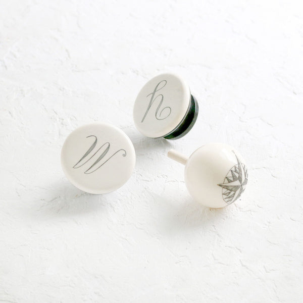 Monogrammed Pull Knobs